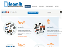 Tablet Screenshot of dinamikhidrolik.com
